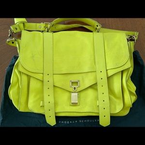 PROENZA SCHOULER Lambskin Medium PS1 Citron